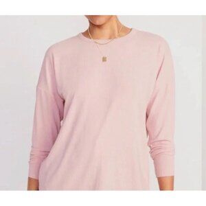 WOMEN'S Lightweight Tunic Sweater Sz L Old Navy Light Pink Clueless Mean Girls